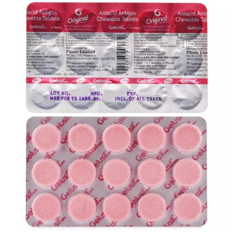 Gelusil Chewable 15 Tablets