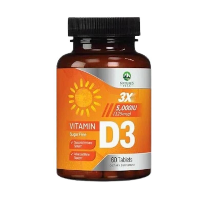 Vitamin D3 5000 IU Tablets (60 Tablets)