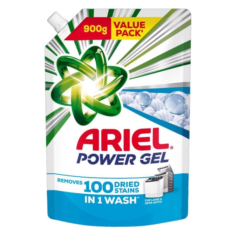 Ariel Power Gel Liquid Detergent Refill (900g)